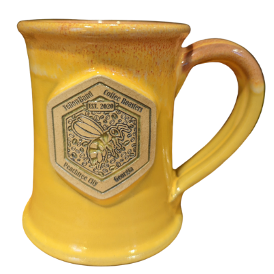 Sun Coral White Marble Stoneware Mug